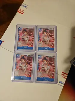 4x Nami OP11-054 SR Learn Together Deck Set One Piece TCG English Playset NM - Image 1
