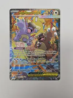 Pokemon Mega Kangaskhan EX 182/132 Me01 Full Art Secret Rare Holo TCG Card - Image 1