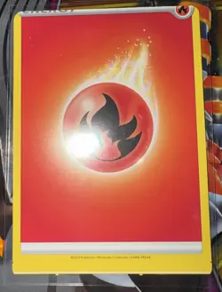Pokemon Fire Energy Miscut Error Card - Image 5