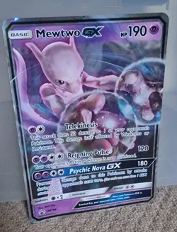 Pokemon Card Mewtwo GX SM196 Ultra Rare Black Star Promo Jumbo - Image 2