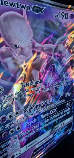 Pokemon Card Mewtwo GX SM196 Ultra Rare Black Star Promo Jumbo - Image 5