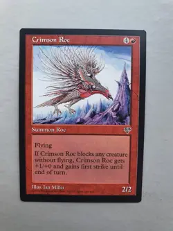 Crimson Roc, MTG Mirage (1996) Uncommon Red Creature NM - Image 1