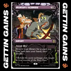 Splinter's Technique - 0223 - R - Non-Foil - Showcase - TMNT - MTG - NM/M - Image 1