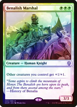 Benalish Marshal FOIL Dominaria NM White Rare MAGIC GATHERING CARD ABUGames - Image 1