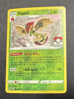 Pokemon TCG Flapple 022/192 Rebel Clash League Promo - Excellent - Image 1