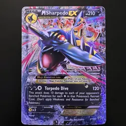 Pokemon Mega M Sharpedo EX XY200 Black Star Promo - Image 1