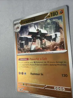 Pokemon TCG * Mega Evolution * 84/132 Garganacl REVERSE HOLO UNCOMMON * FRESH PK - Image 2