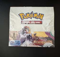 Pokemon TCG Scarlet & Violet Paldea Evolved Booster Box Factory Sealed - Image 1