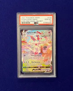 PSA 10 Sylveon Vmax #212 SWSH Evolving Skies 2021 Pokemon GEM MINT - Image 1