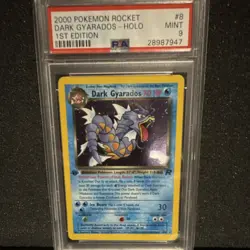 Pokemon TCG Team Rocket Dark Gyarados 1st Edition Holo 8/82 PSA 9 - Image 1