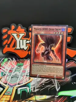 Yu-Gi-Oh! Masked HERO Dusk Crow MZMU-EN014 Super Rare 1st Ed NM - Image 1