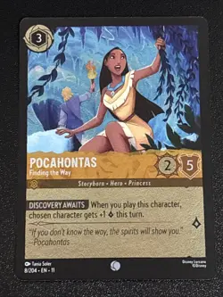 Disney Lorcana Winterspell Pocahontas - Finding the Way Cold Foil 8/204 NM - Image 1