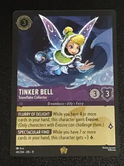 Disney Lorcana Winterspell Tinker Bell - Snowflake Collector Cold Foil 48/204 - Image 1