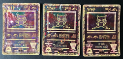 3 Ancient Mew Pokemon movie promo cards HP - Image 1