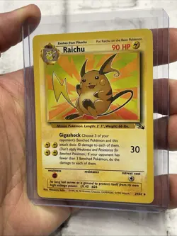 Raichu 29/62 Fossil Non Holo Rare Pokemon TCG Cards WOTC Vintage Nintendo LP - Image 2