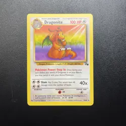 Dragonite Pokemon TCG Fossil Set Card 19/62 Non Holo - Image 1