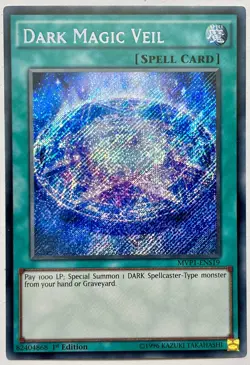 MVP1-ENS19 Dark Magic Veil - Secret Rare 1st Edition Near Mint YuGiOh Card - Image 1