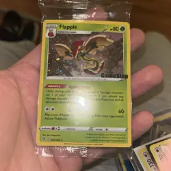 Pokemon Card Flapple Rebel Clash Holo Rare STAMPED GAMESTOP 022/192 Near Mint - Image 1