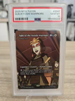 2025 MAGIC THE GATHERING AVATAR: 0047 SUKI OF THE KYOSHI WARRIORS PSA 10 POP 1 - Image 1