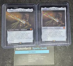 Anduril, Flame Of The West 2x Lot MTG Borderless M 0375 & M 0236 LTR - Image 1