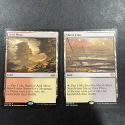 [1x] Arid Mesa & [1] Marsh Flats both NM Reg Modern Horizons 2 MTG Magic - Image 1