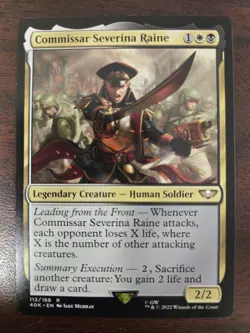 Commissar Severina Raine NM Commander: Warhammer 40K MTG FREE SHIPPING - Image 1