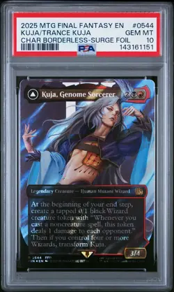PSA 10 MTG Final Fantasy Kuja, Genome Sorcerer Borderless Surge Foil 0544 - Image 2