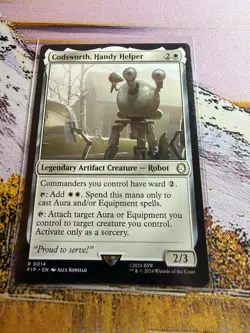 Codsworth, Handy Helper - Universes Beyond: Fallout - MTG Magic - NM - Rare - Image 1