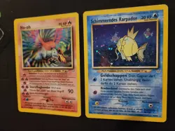 Schimmerndes Karpador & HO-OH Holo Neo Revelation German Pokemon - Image 1