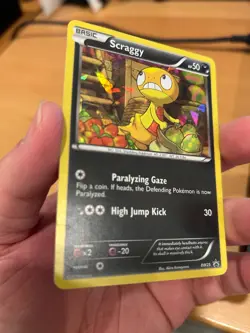 Pokemon TCG Scraggy (Cracked Ice Holo, BW25) - Black and White Promos – MP - Image 3