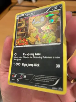 Pokemon TCG Scraggy (Cracked Ice Holo, BW25) - Black and White Promos – MP - Image 4