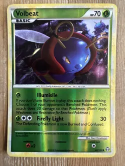 Pokemon TCG Volbeat Triumphant 82/102 Reverse Holo Common NM - Image 1