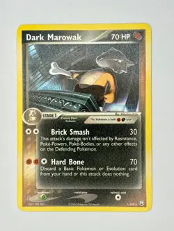 🇨🇦 NM Dark Marowak 7/109 EX Team Rocket Returns Non-Holo Pokemon Vintage - Image 1