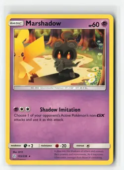 MARSHADOW 103/236 COSMIC ECLIPSE NON HOLO RARE POKEMON TCG NM - Image 1