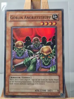 Yu-Gi-Oh Vintage Karte Goblin Angriffstrupp DB1-DE202 Deutsch SUPER RARE - Image 1