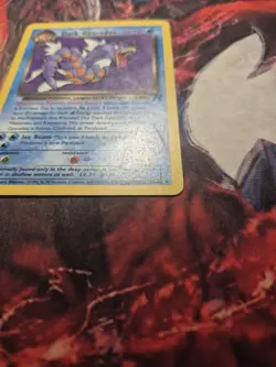Dark Gyarados 25/82 Non Holo Rare Team Rocket Pokemon Card MP/HP - Image 4