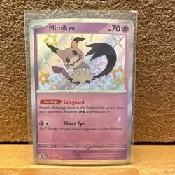 Pokemon TCG Mimikyu Holo Promo 160/091 PAF Ghost Basic 2024 English Card - Image 1