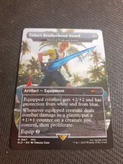 Tidus's Brotherhood Sword of Truth and Justice - FINAL FANTASY Secret Lair MTG - Image 1