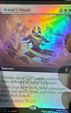 MTG Avatar's Wrath (Extended Art) #365 - Avatar: The Last Airbender Foil Rare - Image 3