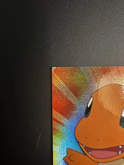 Topps Charmander #4 Rainbow Holo Pokemon 2000 Animation Series 1 Blue Label MP - Image 2
