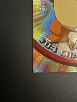 Topps Charmander #4 Rainbow Holo Pokemon 2000 Animation Series 1 Blue Label MP - Image 3