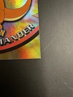 Topps Charmander #4 Rainbow Holo Pokemon 2000 Animation Series 1 Blue Label MP - Image 4