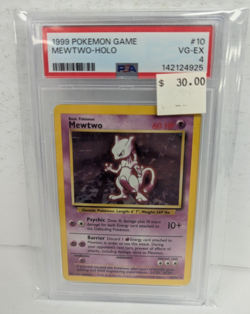 1999 Pokemon Game #10 Mewtwo-Holo PSA 4 - Image 3