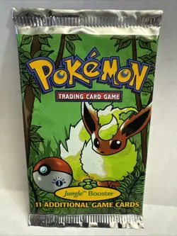 Wizards of the Coast First Edition Pokemon Jungle Booster Pack 742818060639 - Image 1