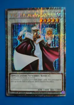 Near Mint Yugioh T.G. Hyper Librarian RA02-EN027 Quarter Century Secret Rare - Image 1