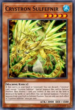Yugioh RATE-EN021 - Crystron Sulfefnir - Super Rare - Image 1