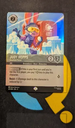Judy Hopps - Snowball Patrol 221/204 Epic Disney Lorcana Winterspell - Image 1