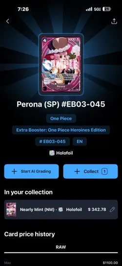 Perona EB03-045 SP SR Parallel ONE PIECE Card Heroines edition english NM - Image 2