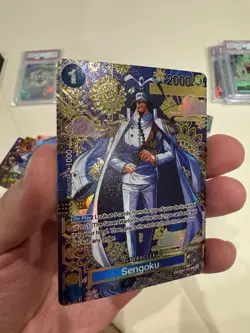 One Piece Sengoku - OP07-046 (SP) The Azure Sea's Seven Foil Custom Card - Image 2