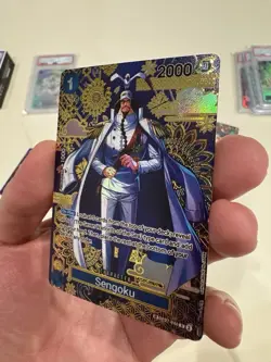 One Piece Sengoku - OP07-046 (SP) The Azure Sea's Seven Foil Custom Card - Image 3